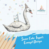 Preorder: Swan Cake Topper