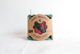 Large Strawberries Beeswax Candle Pair