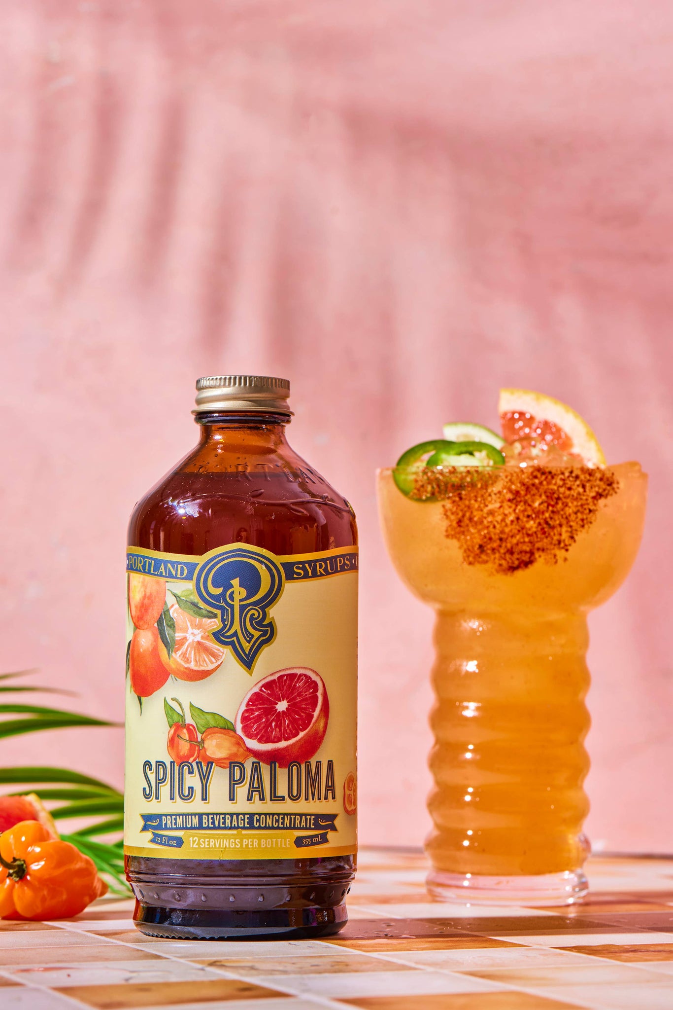 Spicy Paloma Syrup 12oz - cocktail / mocktail / Coffee / Tea