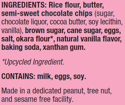 In Stock Nov 1: Fancypants Baking Co. GF Chocolate Chip Cookies