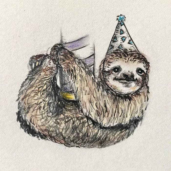 Sloth Cake Topper