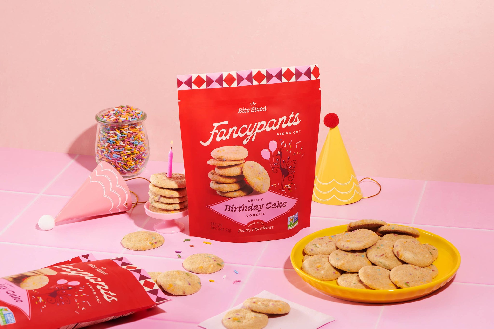 In Stock Nov 1: Fancypants Baking Co. Birthday Cake Cookies