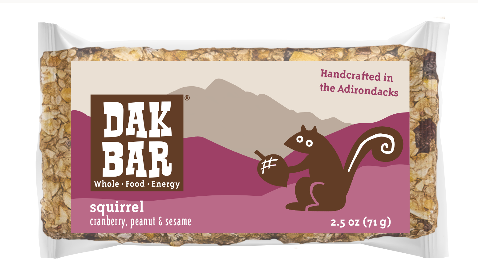 Squirrel Bar - Peanut, Cranberry & Sesame Seed Snack Bar