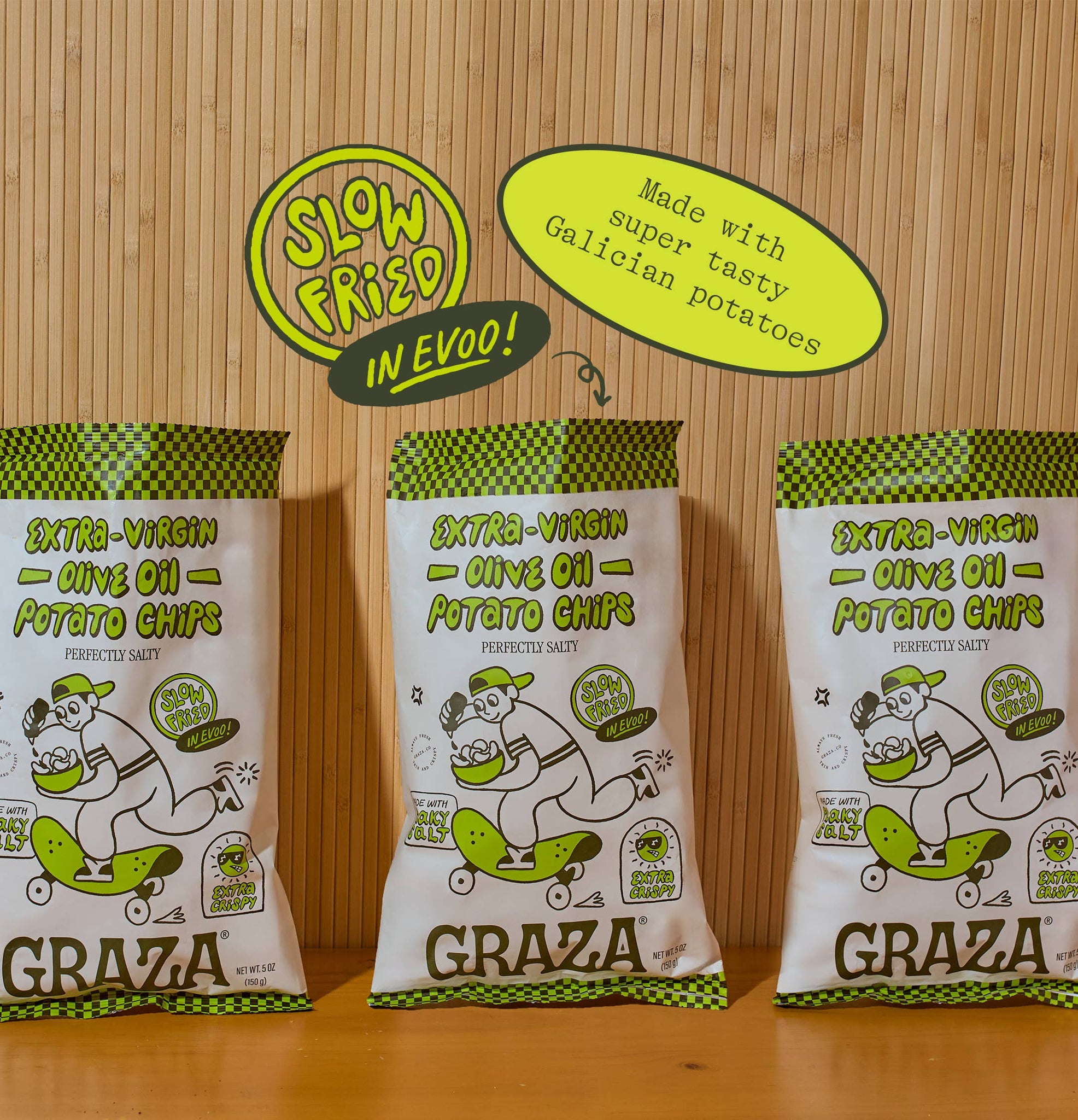 Coming Soon: Graza's Perfectly Salty Chips Fried in EVOO