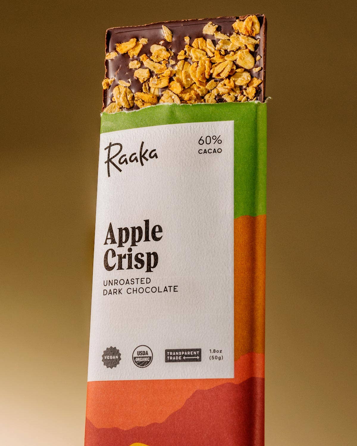 Raaka  Apple Crisp Chocolate Bar - 60% Cacao