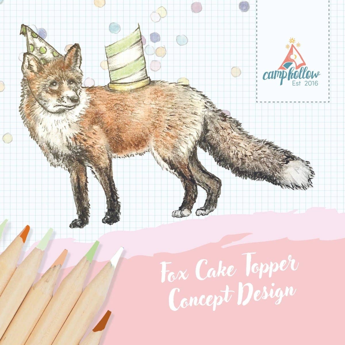 Preorder: Red Fox Cake Topper