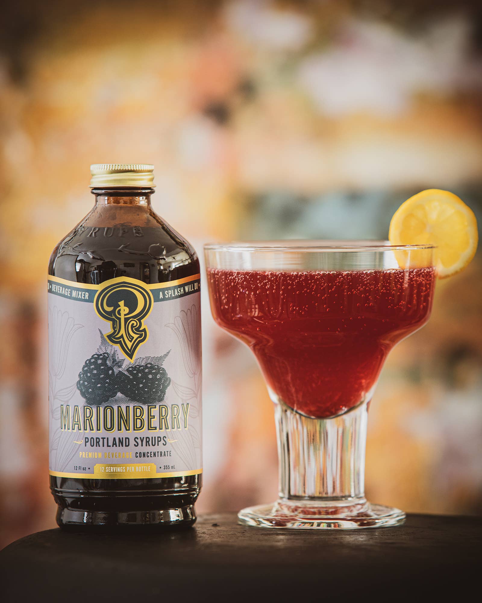 Marionberry Syrup 12oz - cocktail / mocktail beverage mixer