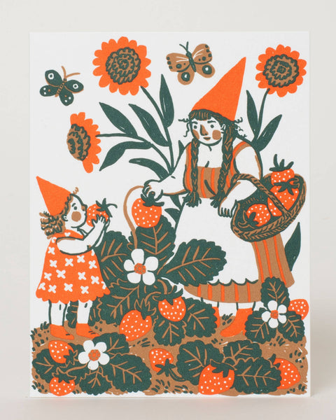 Phoebe Wahl Strawberry Picking Card