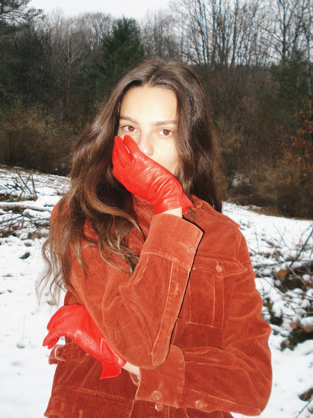 Vintage Orange Corduroy Suit