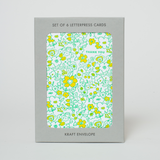 Preorder: Boxed Set Thank You Floral Letterpress Greeting Cards by Egg Press