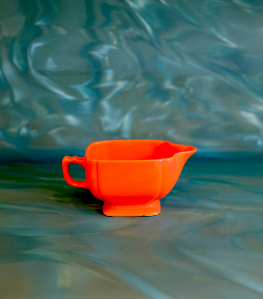 Orange Fiestaware Creamer
