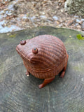 MCM Handmade wicker frog basket