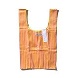 School Tie Fabric Bag: Light Blue x White