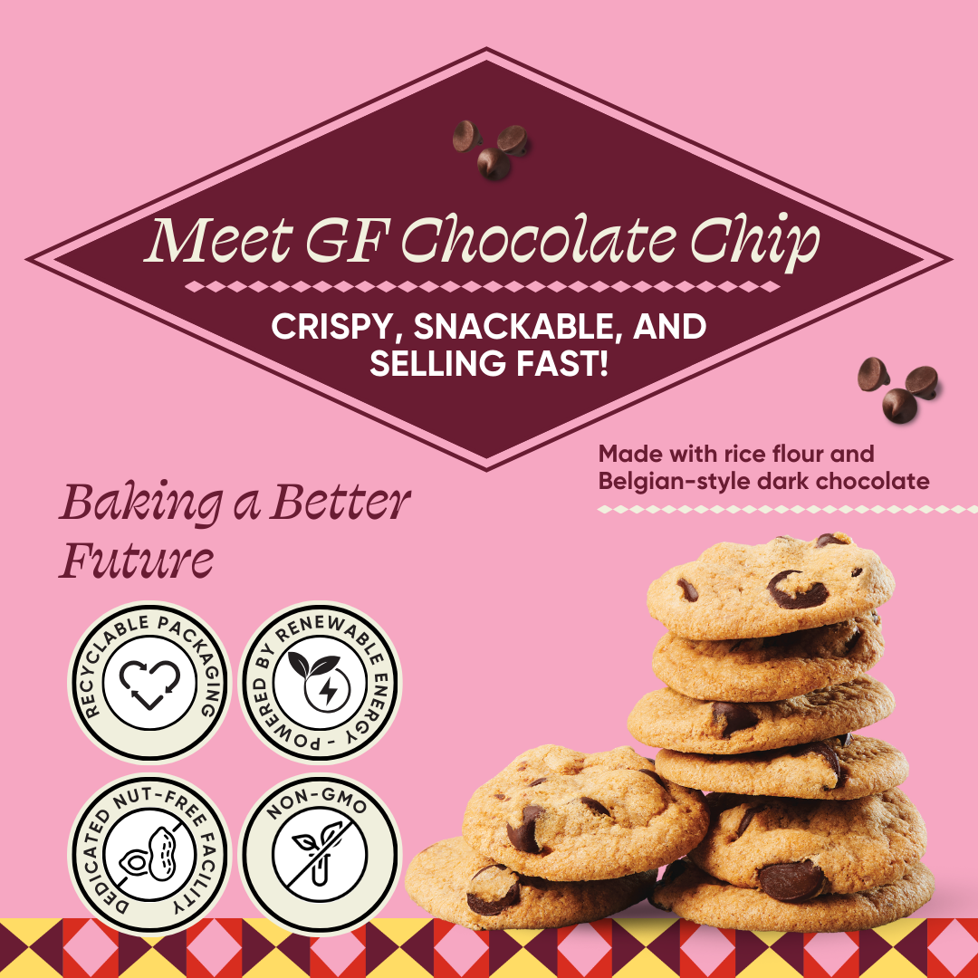 In Stock Nov 1: Fancypants Baking Co. GF Chocolate Chip Cookies