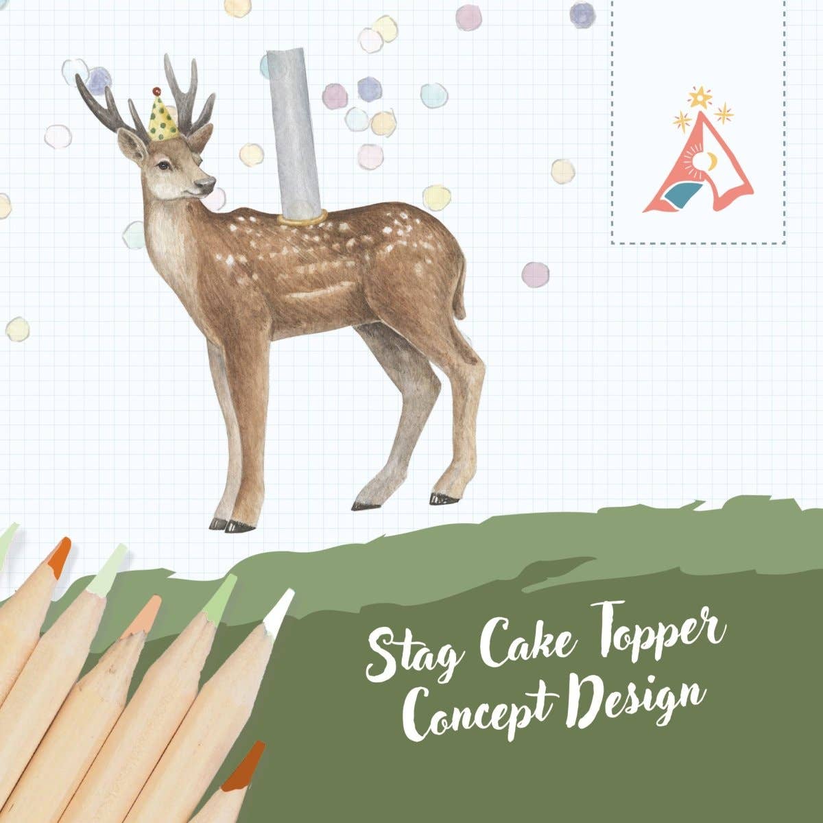 Preorder: Stag Cake Topper