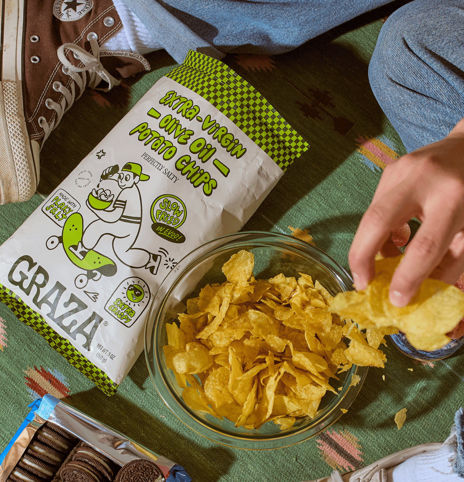Coming Soon: Graza's Perfectly Salty Chips Fried in EVOO