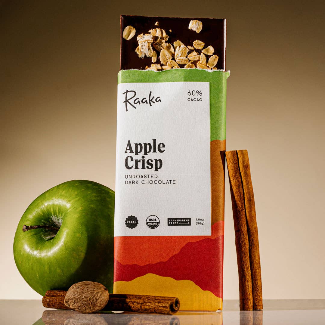 Raaka  Apple Crisp Chocolate Bar - 60% Cacao