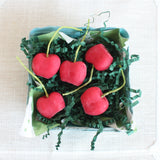 Beeswax Cherry Birthday Candles: Set of Ten