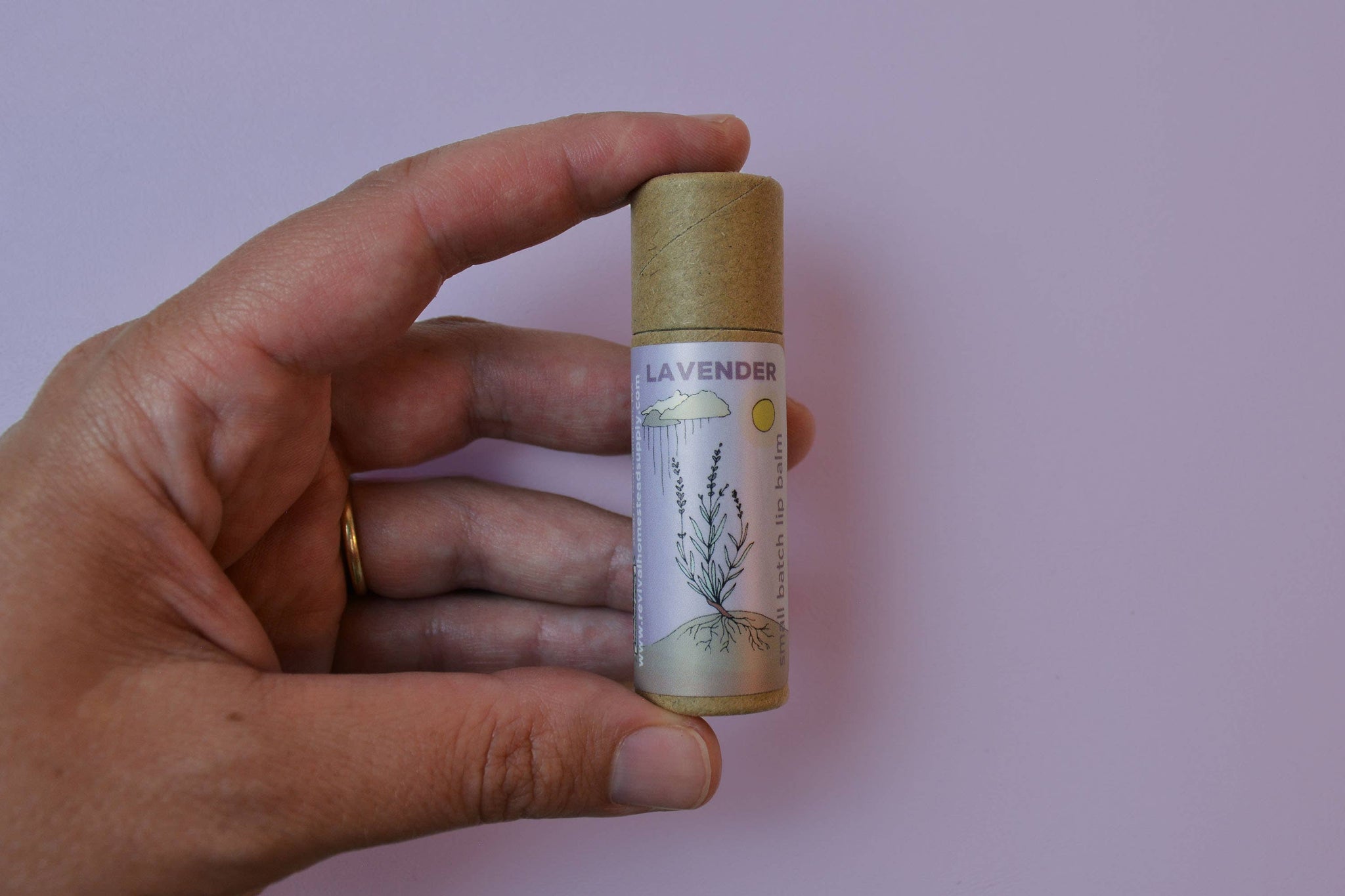 Lavender Lip Balm from Revival Homestead