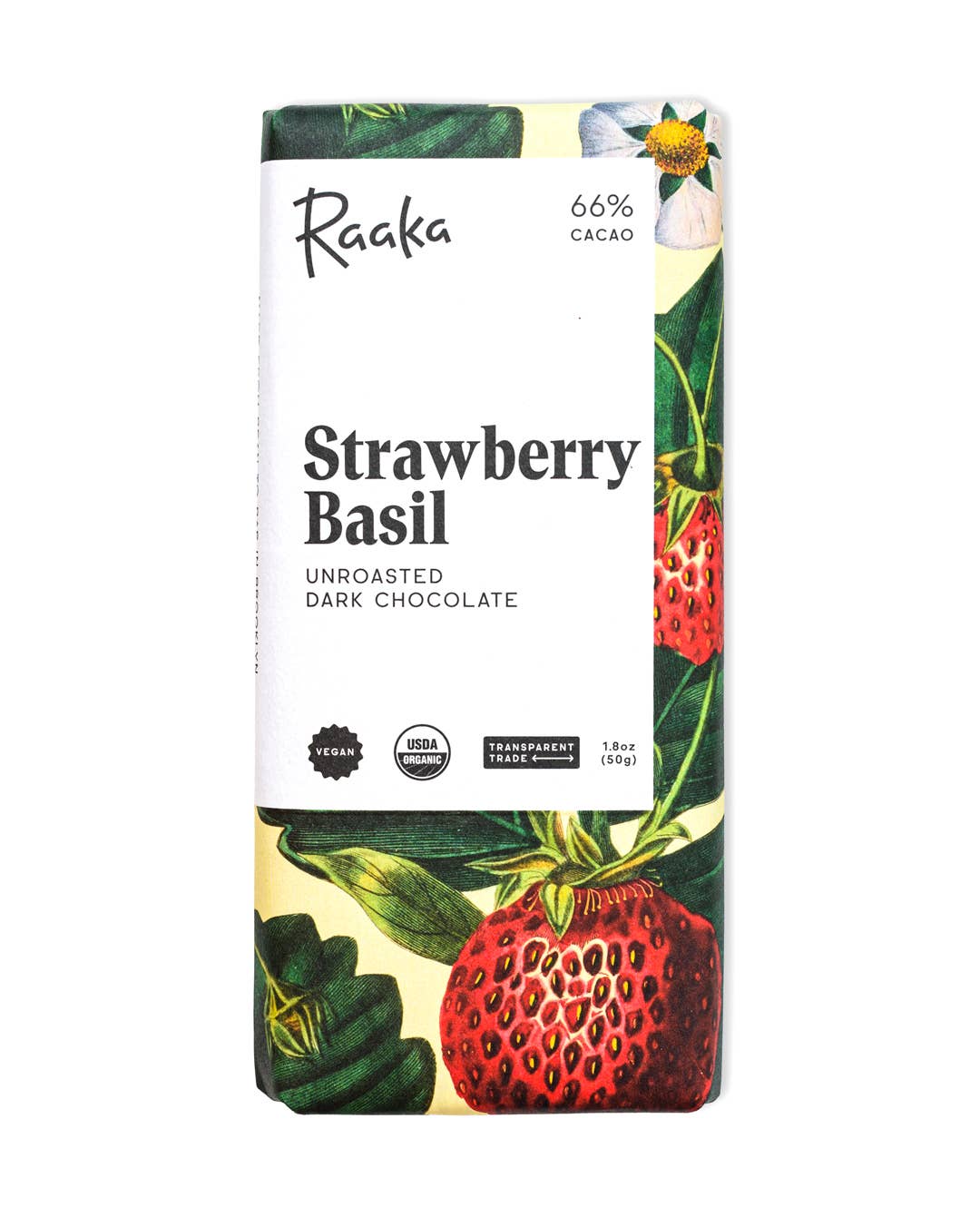 Raaka 66% Strawberry Basil Bar - Spring Easter Limited Batch