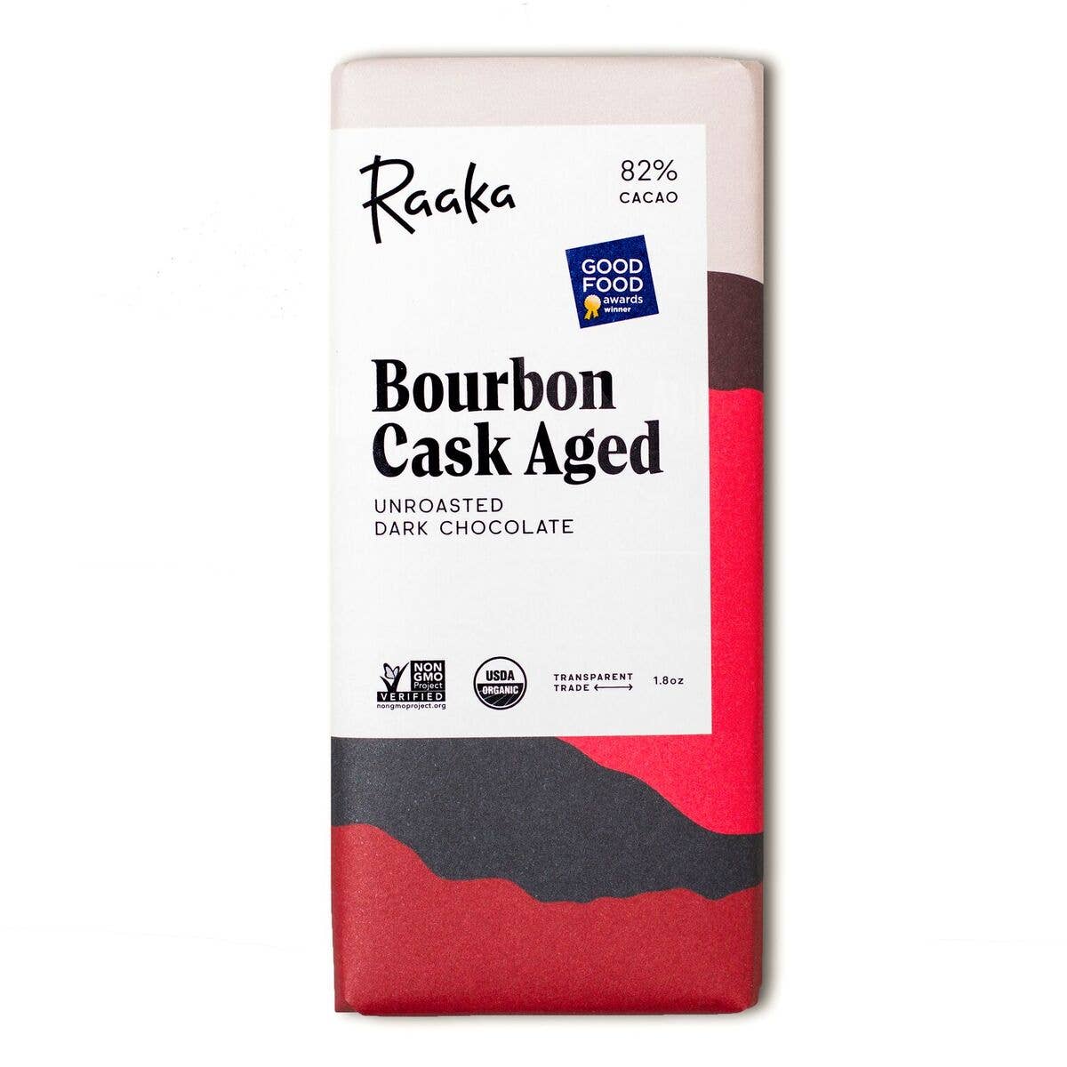 Raaka 82% Bourbon Cask Aged Chocolate Bar