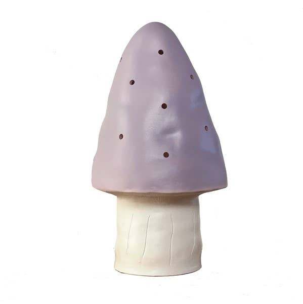 Small Lavender Mushroom Lamp