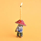 One in stock!  Mushroom Gnome Cake Topper