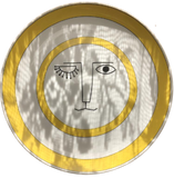 "Winking Lion" MCM Ceramic Plates