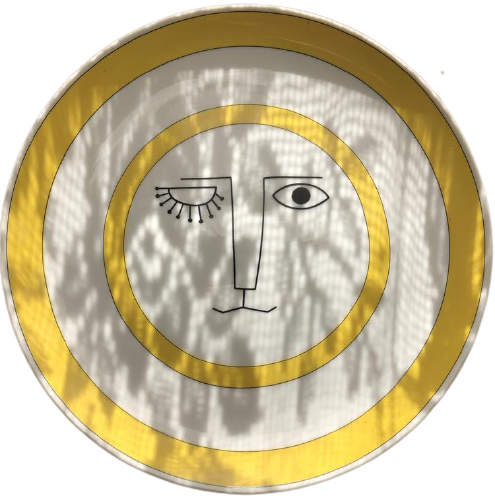 "Winking Lion" MCM Ceramic Plates