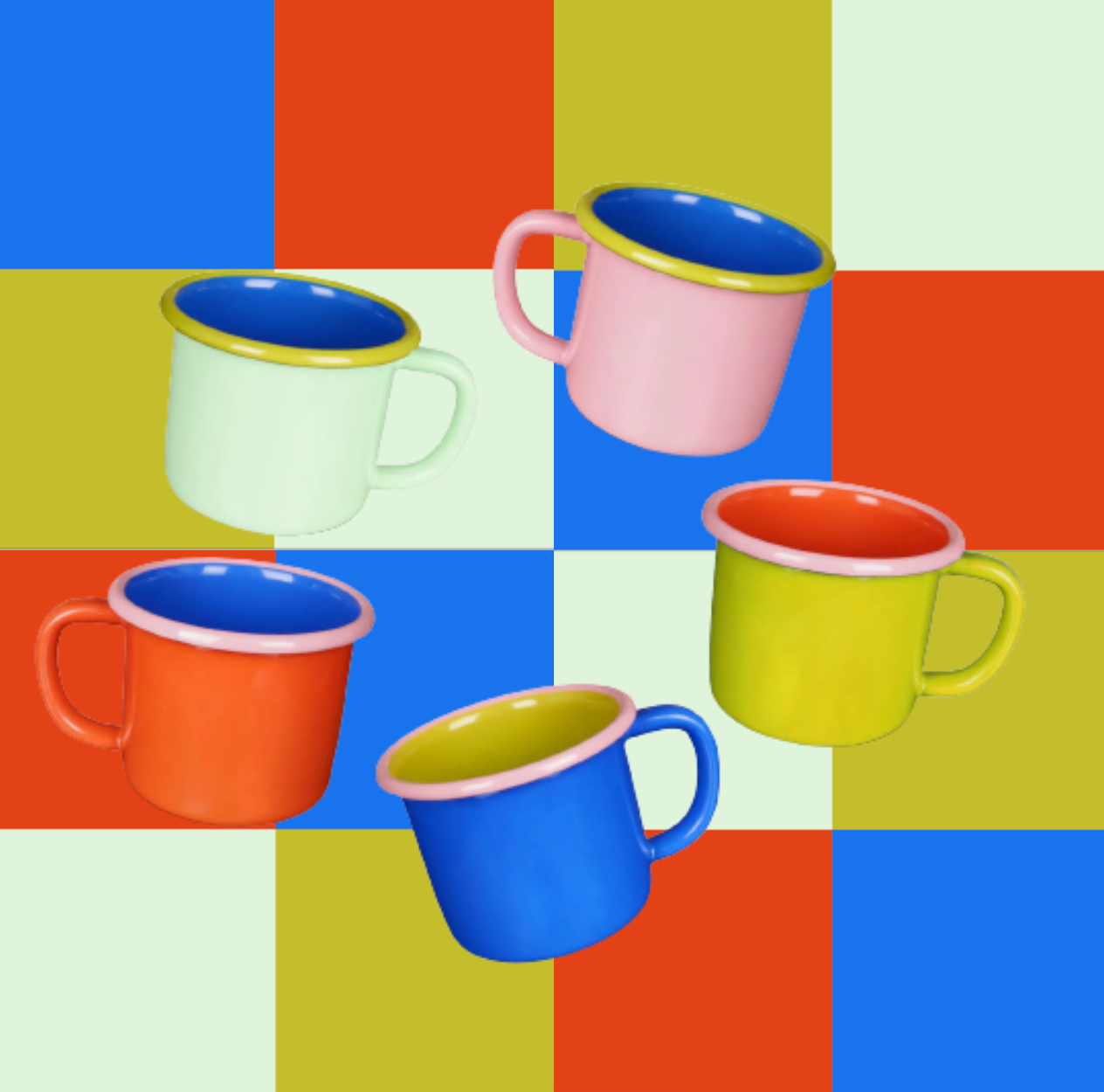 Colorama 12oz Mugs -- Assorted Color Combos